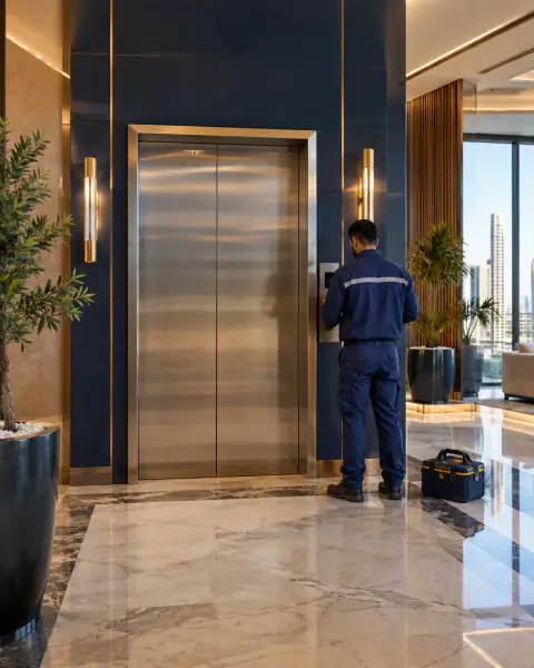 مصعد عمارة سكنية · 5 أدوار