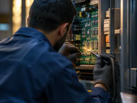 إصلاح لوحة تحكم المصعد